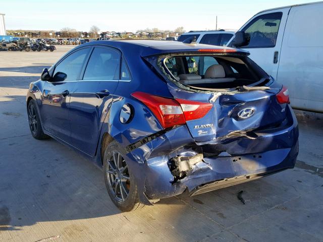 KMHD35LE9DU052928 - 2013 HYUNDAI ELANTRA GT BLUE photo 3