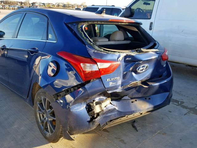 KMHD35LE9DU052928 - 2013 HYUNDAI ELANTRA GT BLUE photo 9