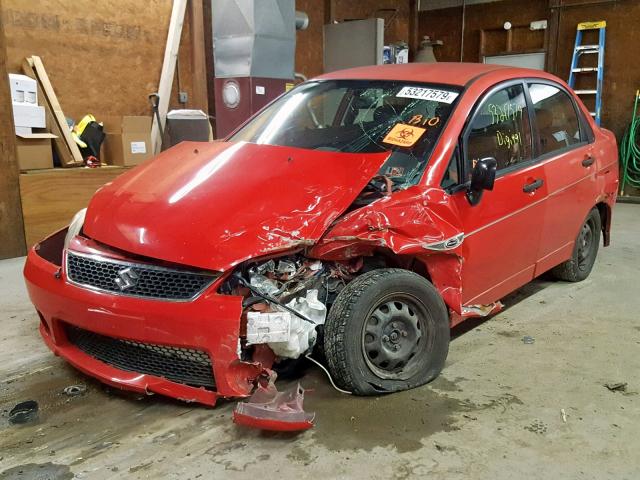 JS2RA62S475353401 - 2007 SUZUKI AERIO RED photo 2