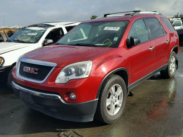 1GKKRPED4CJ241596 - 2012 GMC ACADIA SLE RED photo 2