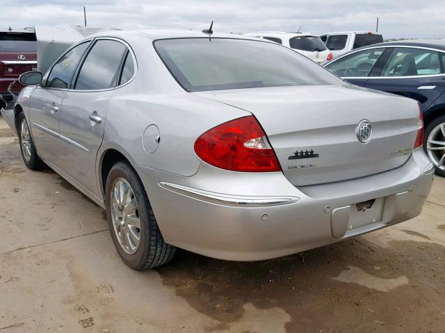 2G4WD582681247813 - 2008 BUICK LACROSSE C SILVER photo 3