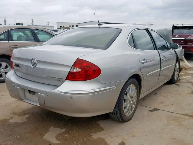 2G4WD582681247813 - 2008 BUICK LACROSSE C SILVER photo 4