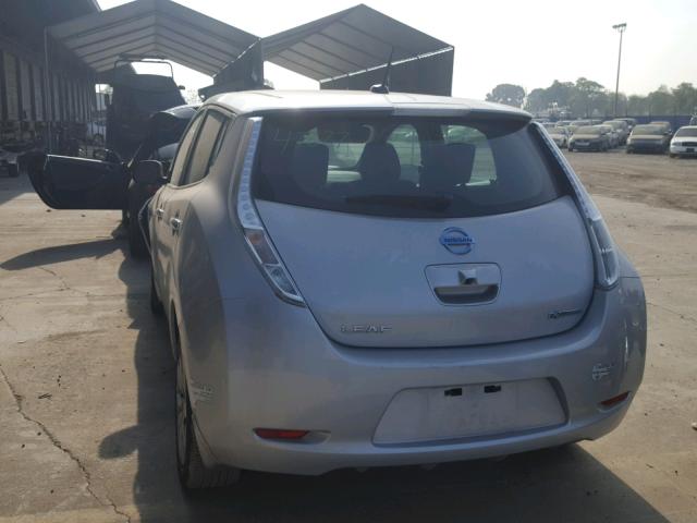 1N4BZ0CP2HC310187 - 2017 NISSAN LEAF S SILVER photo 3