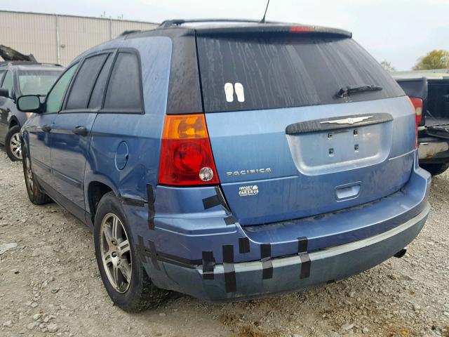 2A8GM48L87R211190 - 2007 CHRYSLER PACIFICA BLUE photo 3