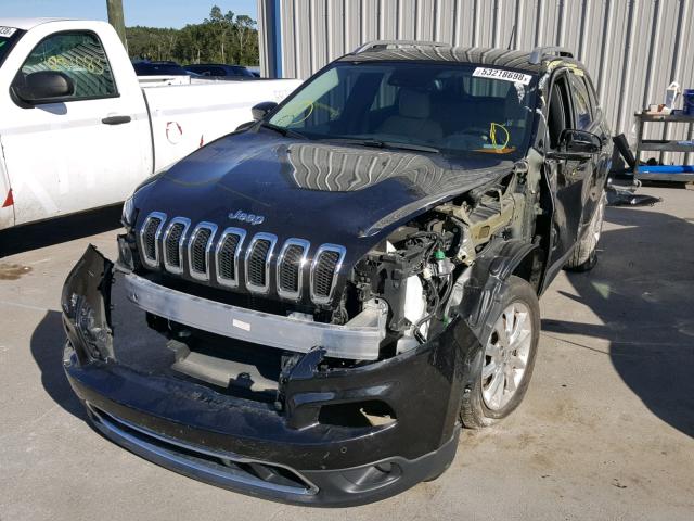 1C4PJMDS3FW544450 - 2015 JEEP CHEROKEE L BLACK photo 2