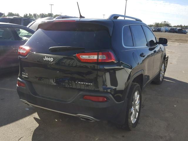 1C4PJMDS3FW544450 - 2015 JEEP CHEROKEE L BLACK photo 4