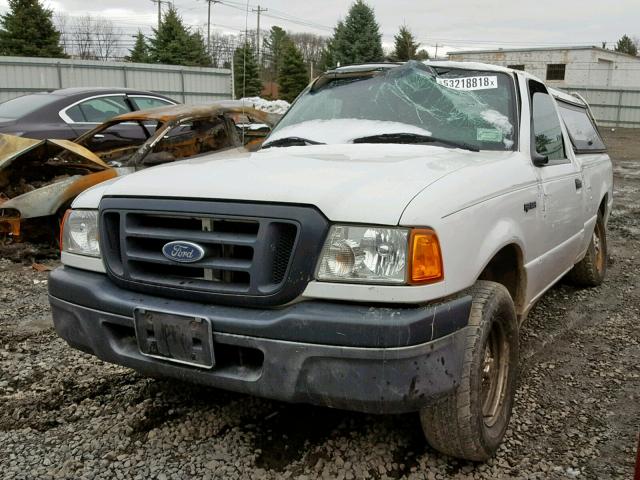 1FTYR10D54PB51463 - 2004 FORD RANGER WHITE photo 2