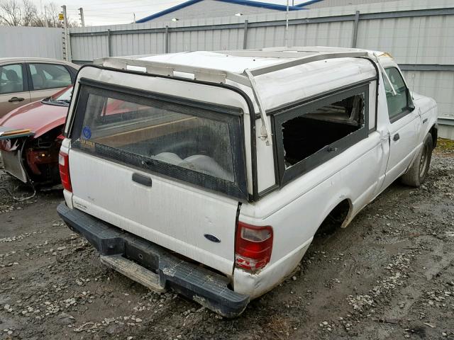 1FTYR10D54PB51463 - 2004 FORD RANGER WHITE photo 4