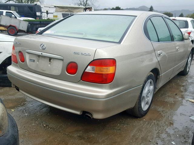 JT8BD68S4W0025710 - 1998 LEXUS GS 300 GOLD photo 4