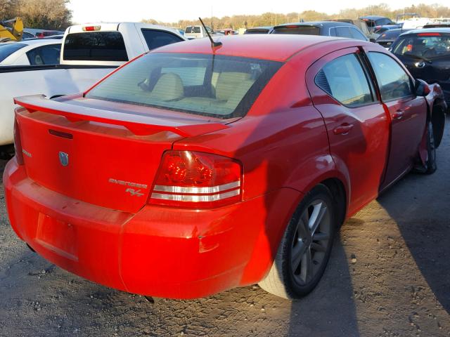 1B3LC76V09N512181 - 2009 DODGE AVENGER R/ RED photo 4