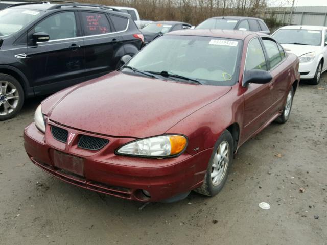 1G2NF52E53M663009 - 2003 PONTIAC GRAND AM S MAROON photo 2