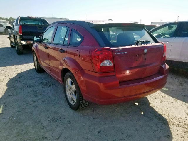 1B3HB48B88D507390 - 2008 DODGE CALIBER SX RED photo 3