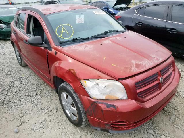 1B3HB28B57D182961 - 2007 DODGE CALIBER RED photo 1