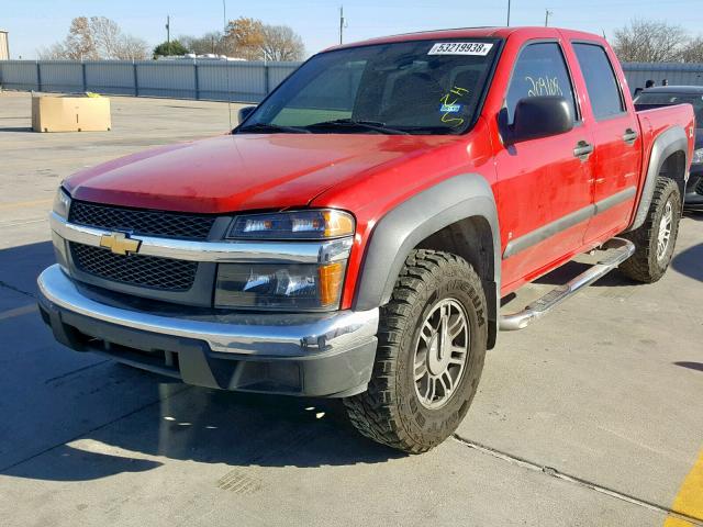 1GCDT136368318266 - 2006 CHEVROLET COLORADO RED photo 2