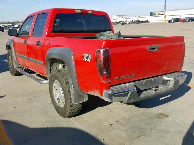 1GCDT136368318266 - 2006 CHEVROLET COLORADO RED photo 3