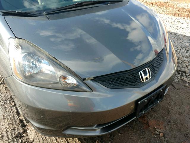 JHMGE8G36CC041538 - 2012 HONDA FIT CHARCOAL photo 9