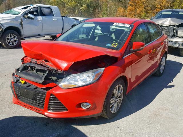 1FAHP3H21CL363132 - 2012 FORD FOCUS SEL RED photo 2