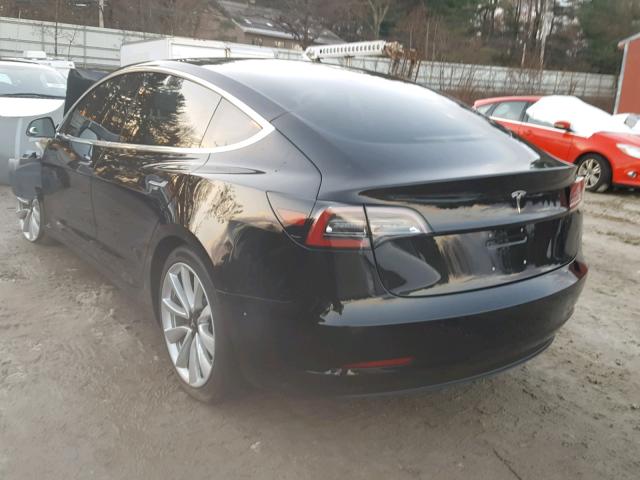 5YJ3E1EB6JF071771 - 2018 TESLA MODEL 3 BLACK photo 3