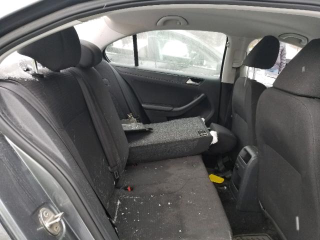 3VW1K7AJ0FM408600 - 2015 VOLKSWAGEN JETTA BASE GRAY photo 6