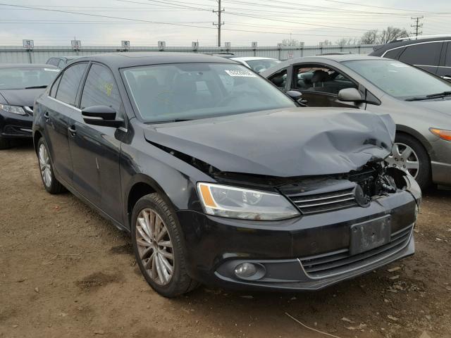 3VWLX7AJ1BM352767 - 2011 VOLKSWAGEN JETTA SEL BLACK photo 1