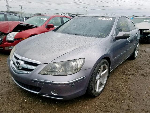 JH4KB16545C000518 - 2005 ACURA RL GRAY photo 2