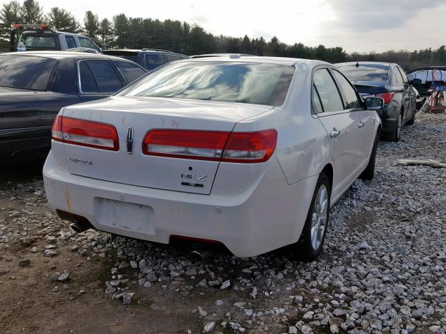 3LNDL2L30BR756257 - 2011 LINCOLN MKZ HYBRID WHITE photo 4