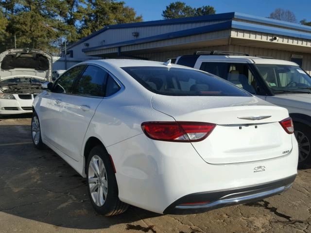 1C3CCCAB4GN108662 - 2016 CHRYSLER 200 LIMITE WHITE photo 3