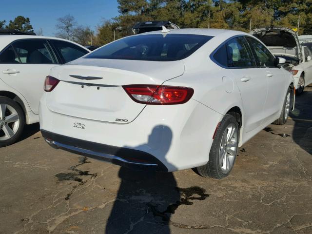 1C3CCCAB4GN108662 - 2016 CHRYSLER 200 LIMITE WHITE photo 4