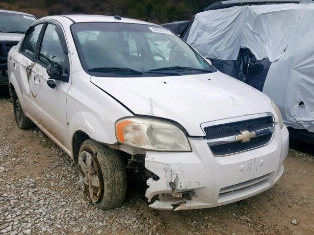 KL1TD56E09B614931 - 2009 CHEVROLET AVEO LS WHITE photo 1
