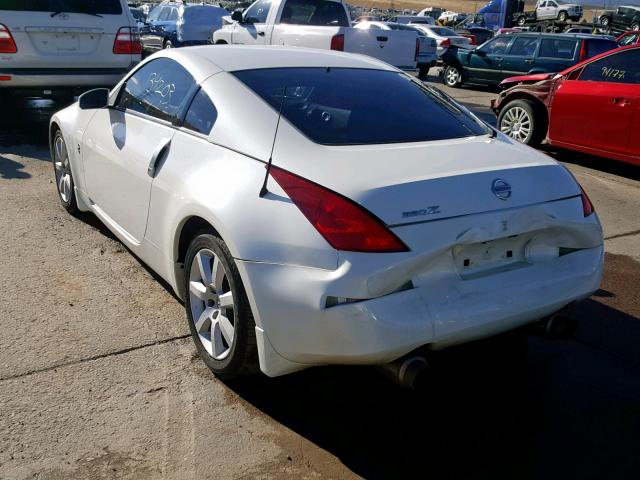 JN1AZ34D44M101536 - 2004 NISSAN 350Z COUPE WHITE photo 3