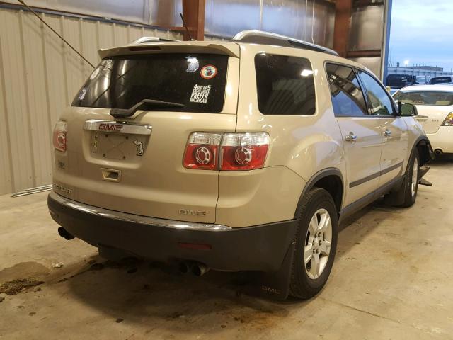 1GKEV13D39J208106 - 2009 GMC ACADIA SLE GOLD photo 4