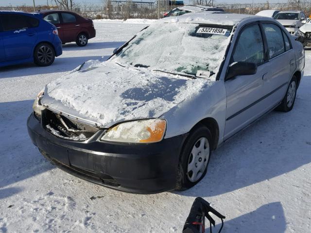 2HGES16463H917719 - 2003 HONDA CIVIC DX SILVER photo 2