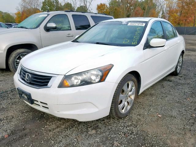 1HGCP26819A040422 - 2009 HONDA ACCORD EXL WHITE photo 2