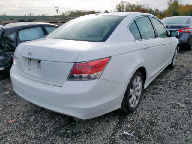 1HGCP26819A040422 - 2009 HONDA ACCORD EXL WHITE photo 4