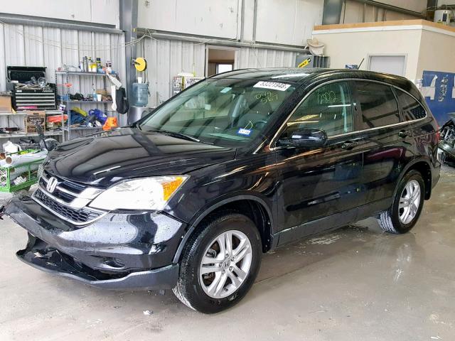 5J6RE3H7XBL049567 - 2011 HONDA CR-V EXL BLACK photo 2