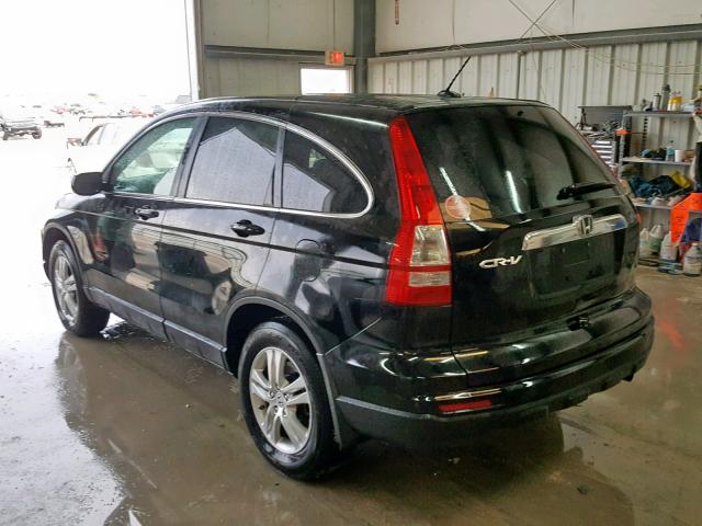 5J6RE3H7XBL049567 - 2011 HONDA CR-V EXL BLACK photo 3