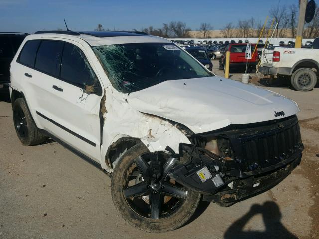 1C4RJFBG3CC318375 - 2012 JEEP GRAND CHER WHITE photo 1