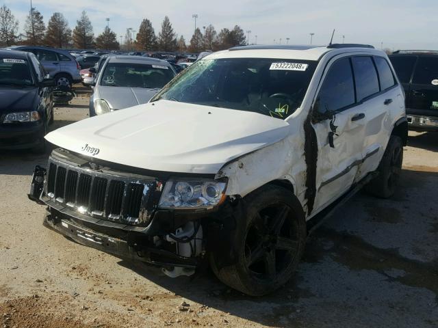 1C4RJFBG3CC318375 - 2012 JEEP GRAND CHER WHITE photo 2