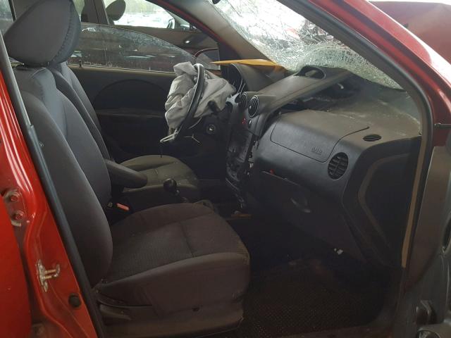 KL1TD66658B162021 - 2008 CHEVROLET AVEO BASE Qırmızı foto 5