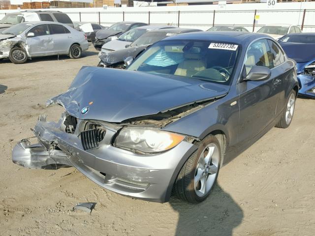 WBAUP9C54BVL89639 - 2011 BMW 128 I SILVER photo 2