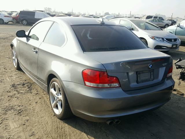 WBAUP9C54BVL89639 - 2011 BMW 128 I SILVER photo 3