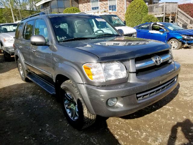 5TDBT48A55S250438 - 2005 TOYOTA SEQUOIA LI GRAY photo 1