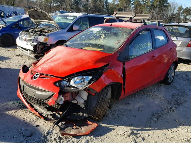 JM1DE1HZ1B0103720 - 2011 MAZDA MAZDA2 RED photo 2