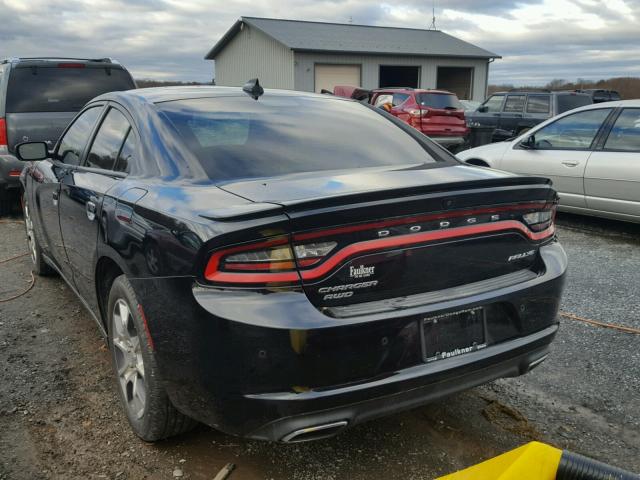 2C3CDXJG7GH183445 - 2016 DODGE CHARGER SX BLACK photo 3