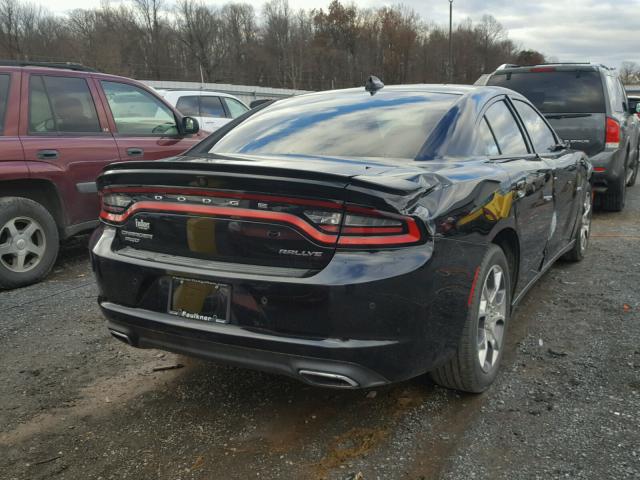 2C3CDXJG7GH183445 - 2016 DODGE CHARGER SX BLACK photo 4