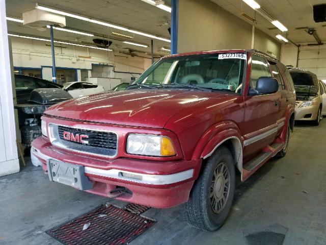 1GKDT13W2T2523614 - 1996 GMC JIMMY MAROON photo 2