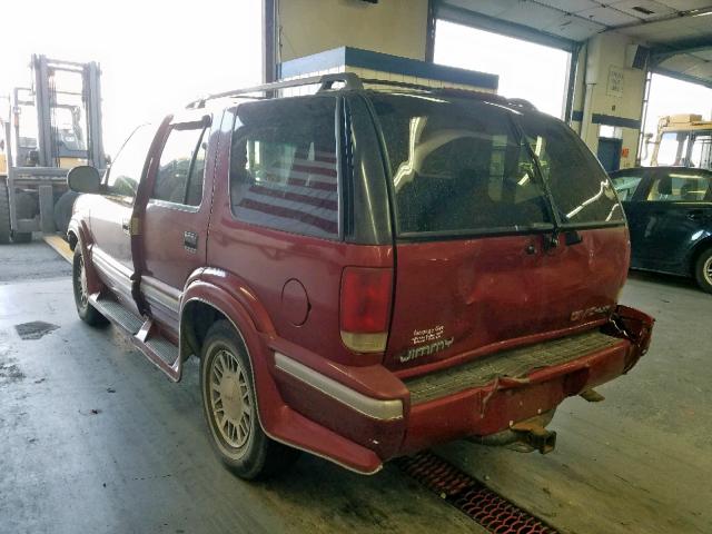 1GKDT13W2T2523614 - 1996 GMC JIMMY MAROON photo 3