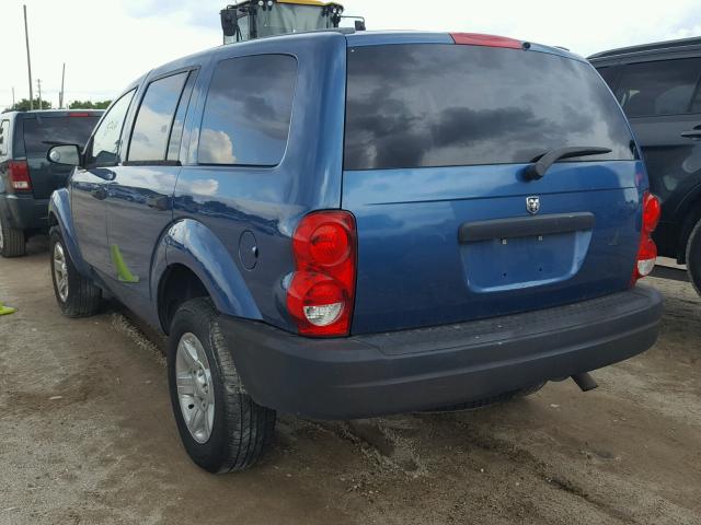 1D4HD38K55F512634 - 2005 DODGE DURANGO ST BLUE photo 3