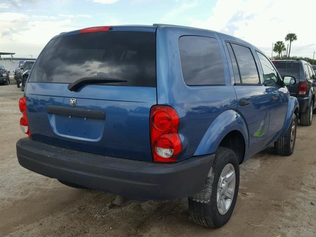 1D4HD38K55F512634 - 2005 DODGE DURANGO ST BLUE photo 4