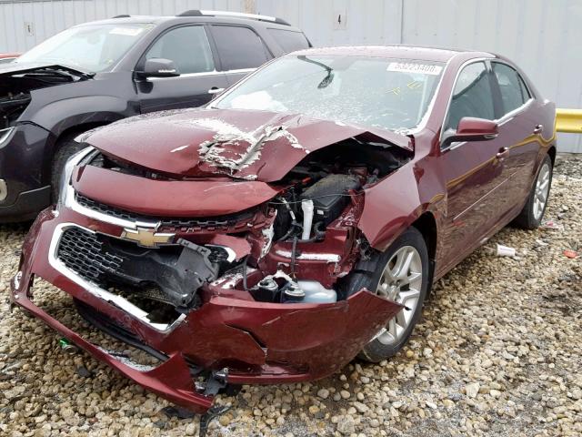1G11C5SL4FF103002 - 2015 CHEVROLET MALIBU 1LT BURGUNDY photo 2